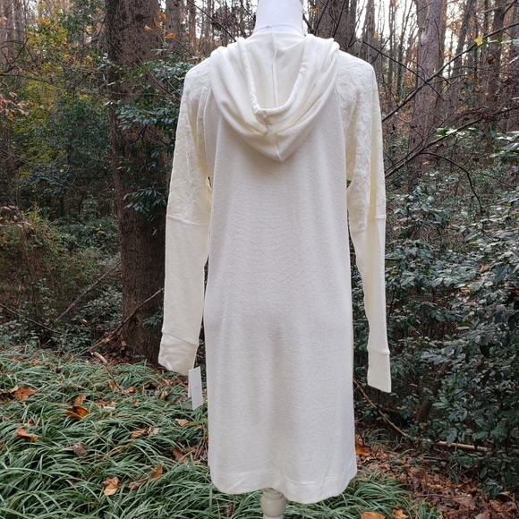 FLORA NIKROOZ Sleep Lounge Shirt in White Size Small - Picture 6 of 13